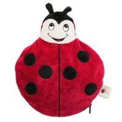 Cushions - Cherry Belly Baby Ladybug Plush - Linen Cushion - INATURA