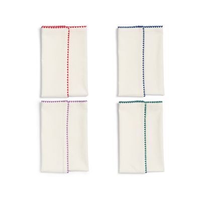Objets design - Set de 4 serviettes en zigzag - &KLEVERING