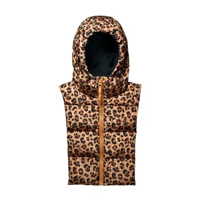 Foulards et écharpes - Pull-on hood in animal print reversible black - FUDOON