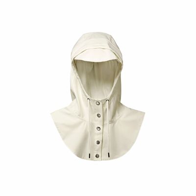 Hats - Fudini rain hood in cream - FUDOON