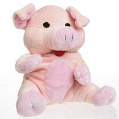 Peluches - Cherry Belly Peluche Cochon - Coussin de Noyaux de Cerise - Lavable - INATURA