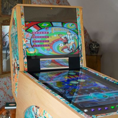 Objets de décoration - JIRAIYA PINBALL: Handmade, Retro Pinball Games, French Design, Wooden - MAISON ROSHI