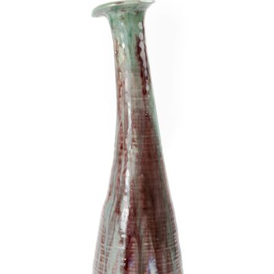 Vases - Golden Autumn Birch Leaf Cascade Handcrafted Ceramic Vase - THE ZHAI｜CHINESE CRAFTS CREATION