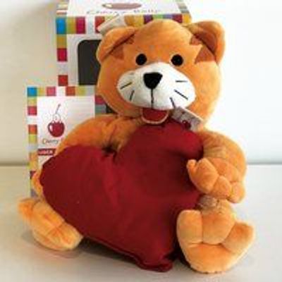 Peluches - Cherry Belly Cuddly Chat Oreiller en noyaux de cerises - Lavable - INATURA