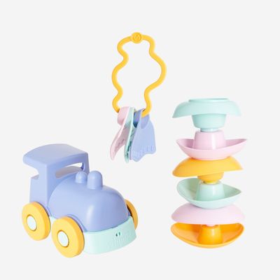 Children's bathtime - Coffret 3 jouets Premier Âge - Made in France - LE JOUET SIMPLE