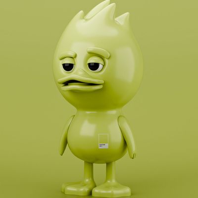 Design objects - TUD x Pantone 382C - Statue - THE UGLY DUCK (TUD)