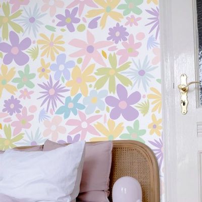 Papiers peints - Wallpaper no. 83 -  Fleuri Flower Power - WELLPAPERS