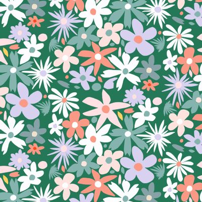 Objets de décoration - Papier peint n° 83 - Flower Power Flower - WELLPAPERS