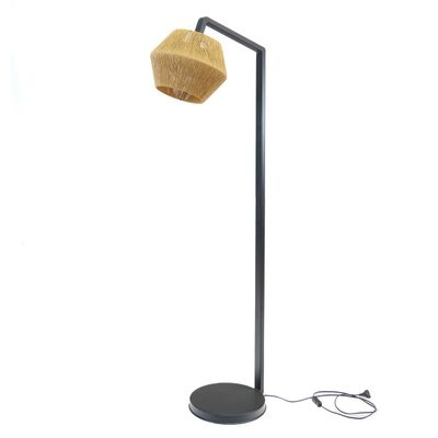 Floor lamps - Metal Craft Floor Lamp (Paper Rope) - FORADA HOME & STYLE