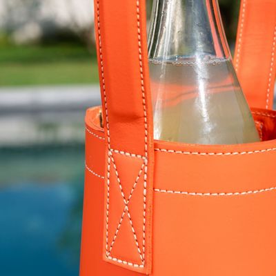 Objets de décoration - Porte bouteille en cuir Castllon - MIDIPY