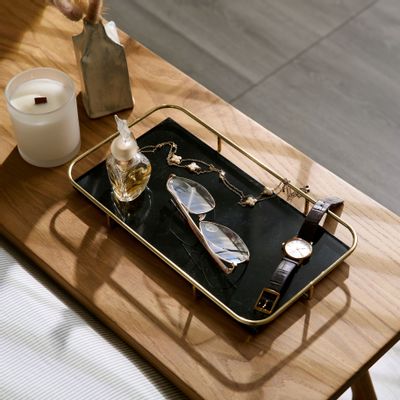 Trays - Luxury Square Marble Tray - TAIWAN CRAFTS & DESIGN