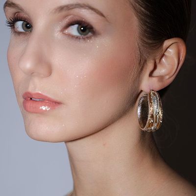 Gifts - APRYL Metallic hoop earrings - NAHUA