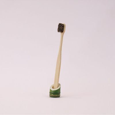 Beauty products - Feel good black horse hair bamboo toothbrush - TAIWAN CRAFTS & DESIGN
