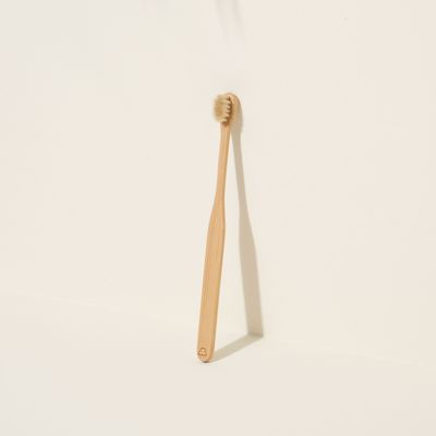 Beauty products - Thin head white horse hair bamboo toothbrush - TAIWAN CRAFTS & DESIGN