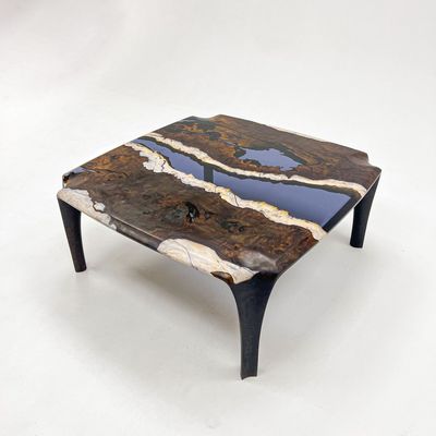 Dining Tables - Gumwood Epoxy Resin Coffee Table - Center Table - TINELLA WOOD