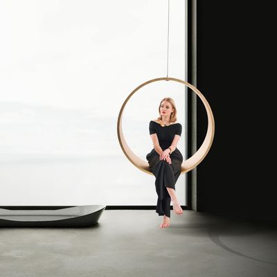 Office seating - Swing model n.2 indoor GOLD - IWONA KOSICKA DESIGN