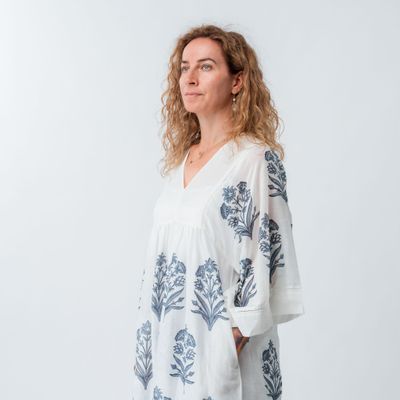 Prêt-à-porter - Robe longue en coton et soie avec slip - NEST FACTORY