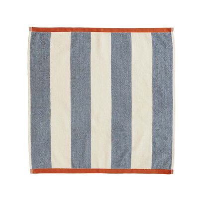 Table linen - Rivage Orange/Blue - Cotton Jacquard Terry Square - COUCKE