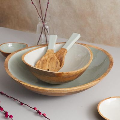 Platter and bowls - Madras en couleur - BE HOME