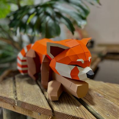 Decorative objects - Red panda on a branch - AGENT PAPER