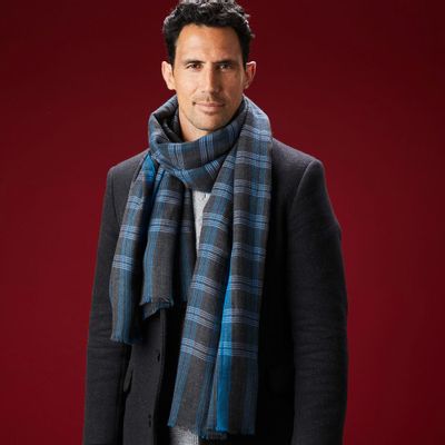 Scarves - PERITO MORENO WOOL PLAID SCARF - AV08 PARIS