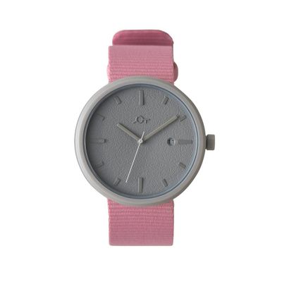 Watchmaking - Men's Pink Watch (strap) /Gray (case) 40mm/YOT WATCH - ABINGPLUS