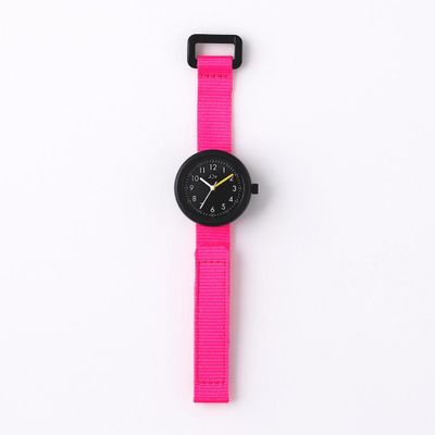 Watchmaking - Hot Pink Kids Watch (strap) /Black (case) 32mm/YOT WATCH - ABINGPLUS