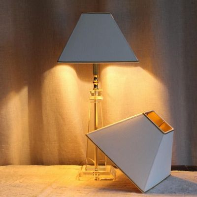 Blinds - Pyramid lampshade | Ivory linen 20 or 25 cm - CÔTE OUEST DÉCO - PRO