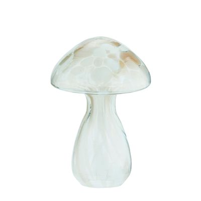 Decorative objects - Glass mushroom, white - MADAM STOLTZ