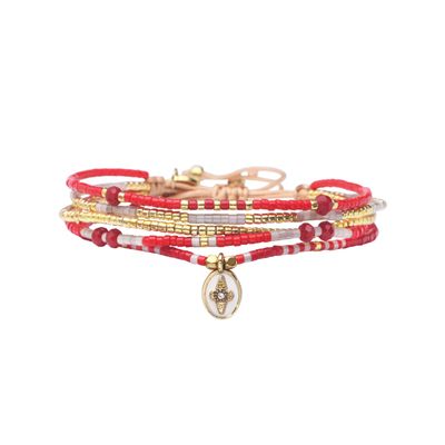 Jewelry - Bracelets Miyukis - RED LOVE IS THE ANSWER - BELLE MAIS PAS QUE