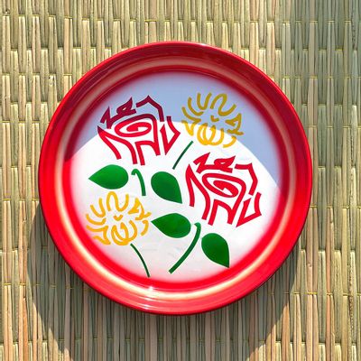 Trays - Flower Enamel Tray - PHAYANCHANA