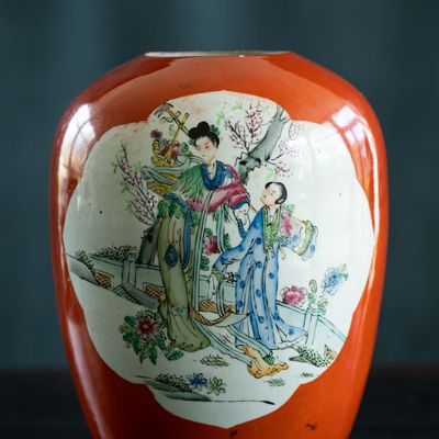 Floral decoration - PORCELAIN POTS - Mother & daughter - TRESORIENT