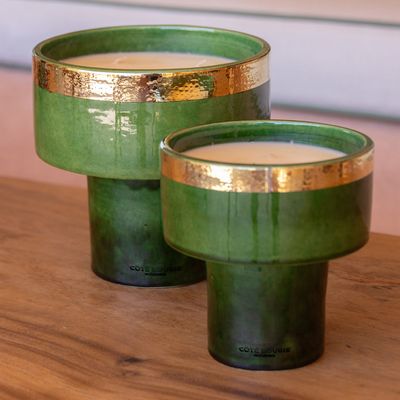 Decorative objects - Green Gold Cup - CÔTÉ BOUGIE MARRAKECH