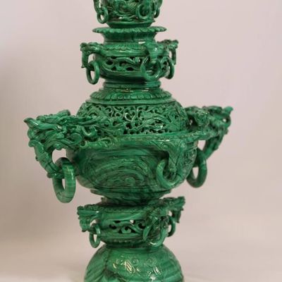 Unique pieces - Malachite perfume burner - Fragrances - TRESORIENT