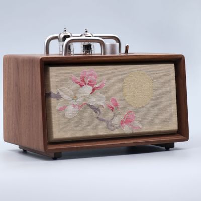 Homewear - Blossoming Flowers and Full Moon Kesi Silk Speaker - THE ZHAI｜CHINESE CRAFTS CREATION