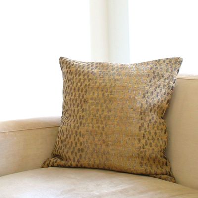 Fabric cushions - Jaguar Cushion Cover LINEN & SILK - ML FABRICS