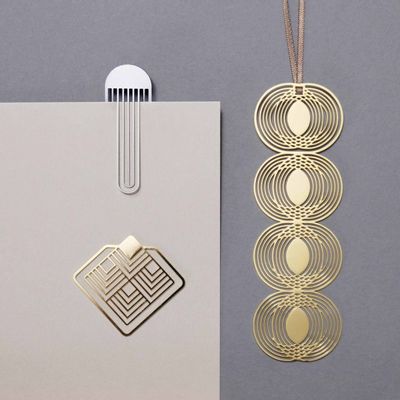 Stationery - Assortment of 6 sets of 3 graphic clip bookmarks - TOUT SIMPLEMENT,