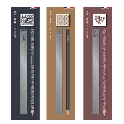 Papeterie - Assortiment de 12 sets écriture - Paris - TOUT SIMPLEMENT,