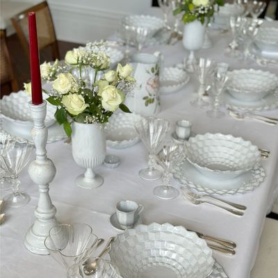 Linge de table textile - Nappes et serviettes en lin BRODERIE ANGLAISE - SUMMERILL AND BISHOP