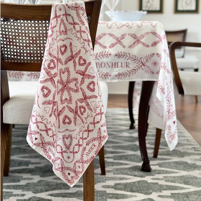 Table cloths - AMOUR & BONHEUR Linen Tablecloths & Napkins - SUMMERILL AND BISHOP