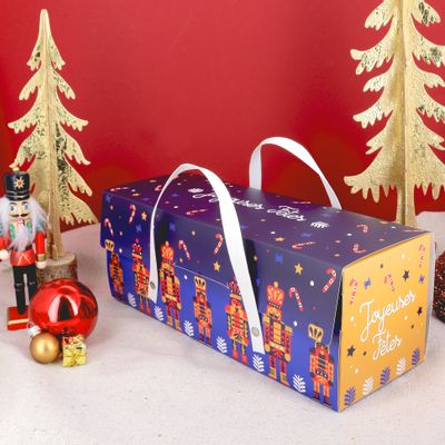 Food storage - Christmas log box with handles - CERF-DELLIER