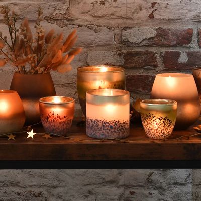 Decorative objects - Hand-blown speckled votives - MAISON LILO