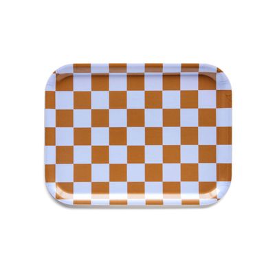 Plateaux - Caramel CHECKER Serving Tray - 27x20 cm - BLU KAT