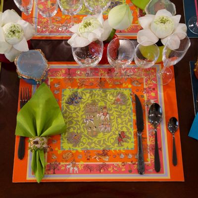 Sets de table - Place Mats - Thai Traditional Orange - PICHITA X TEEMA  RUCKSAJIT