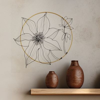 Other wall decoration - CLEMATITE 25 CM - O'FIL DES RÊVERIES DE NANA