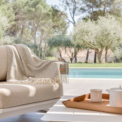 Plaids - Jeté de canapé Munia haute laine française - MIDIPY