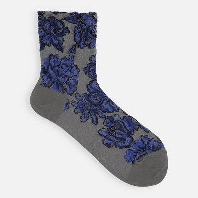 Socks - Embossed flower socks - TABIO