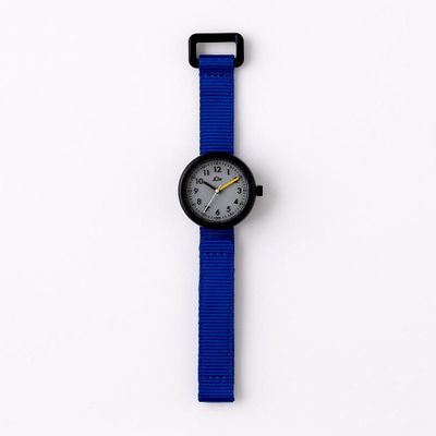 Watchmaking - French Blue Children's Watch (strap) /Black-Grey (case) 32mm - ABINGPLUS