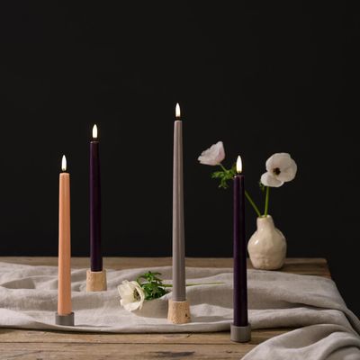 Bougeoirs et photophores  - Bougeoir en travertin - UYUNI LIGHTING