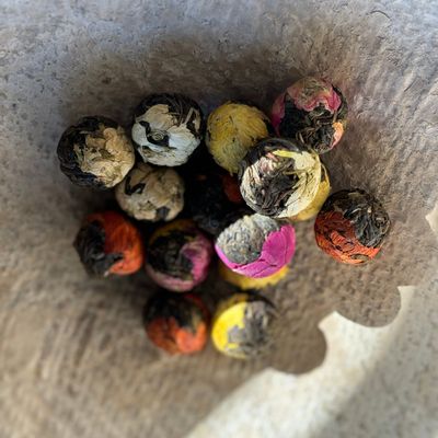 Scents - TEA FLOWERS - 4 Flower balls to infuse - LE MAS DU ROSEAU